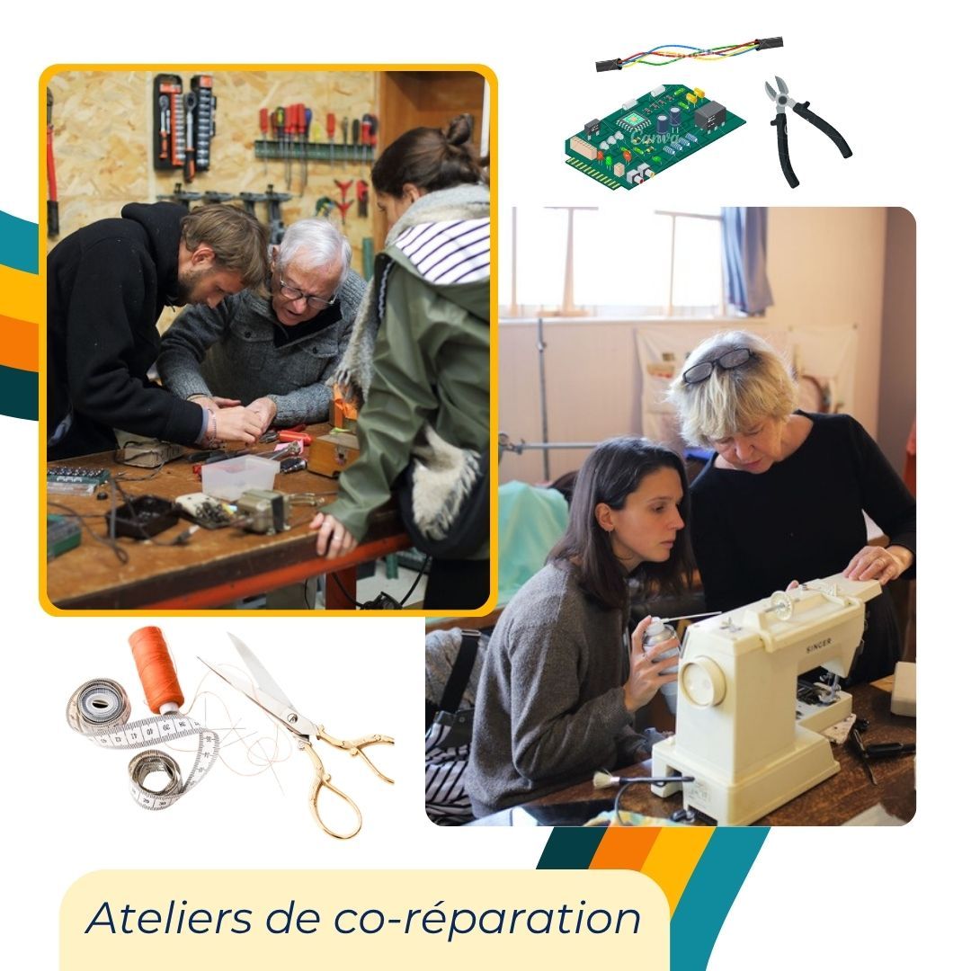 Ateliers de co-réparation : électronique et couture