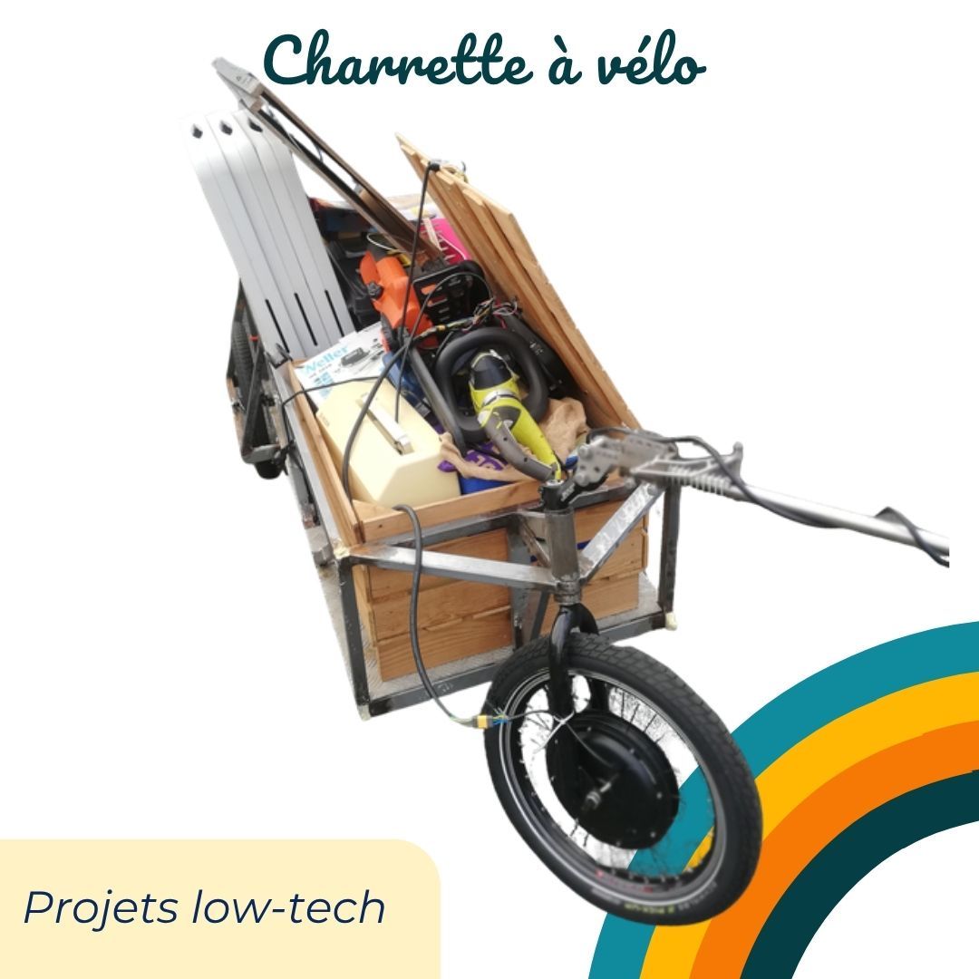 Projets low-tech : charrette à vélo