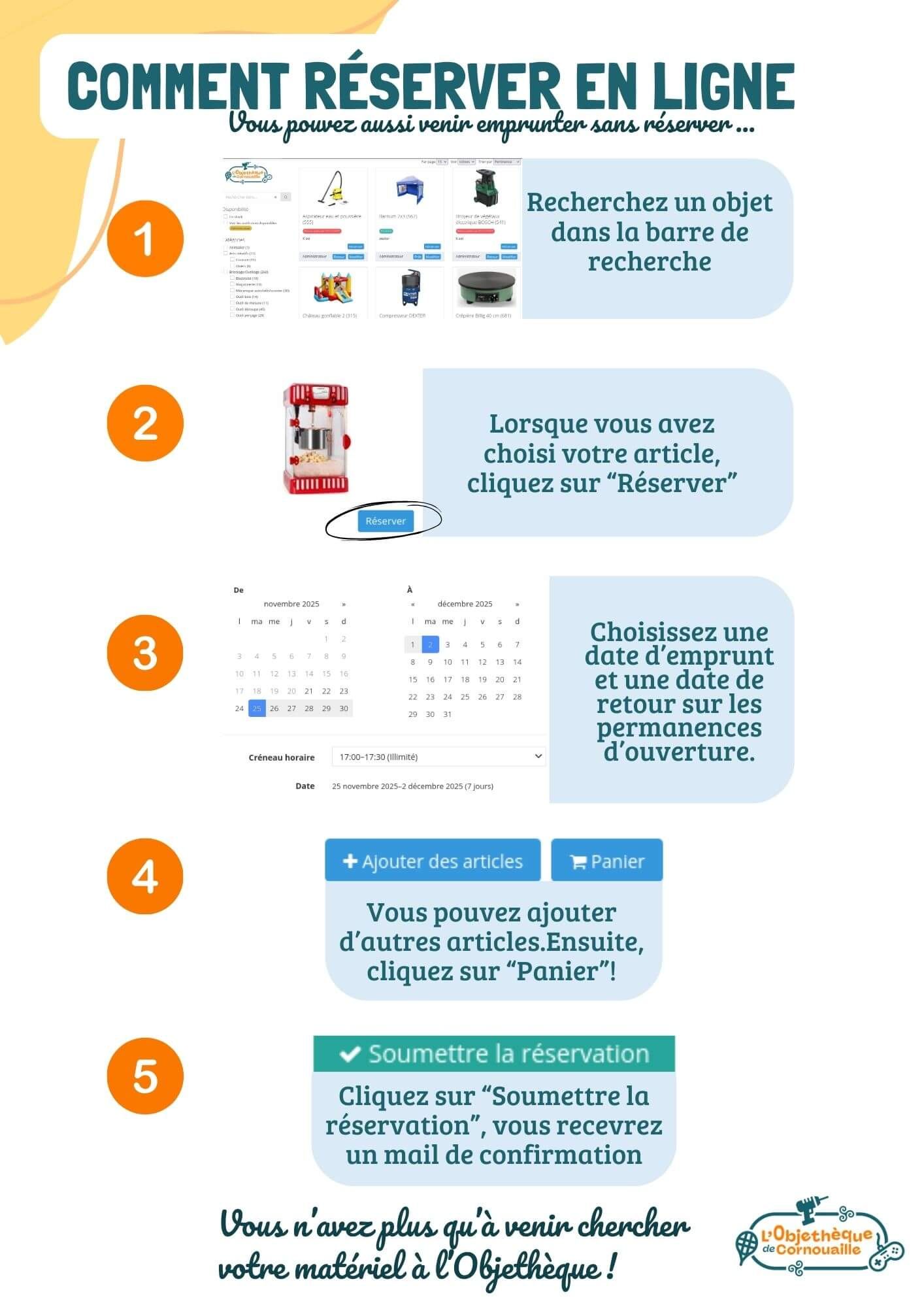 récapitulatif réservation en ligne