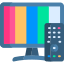 Icône de télévision connectée